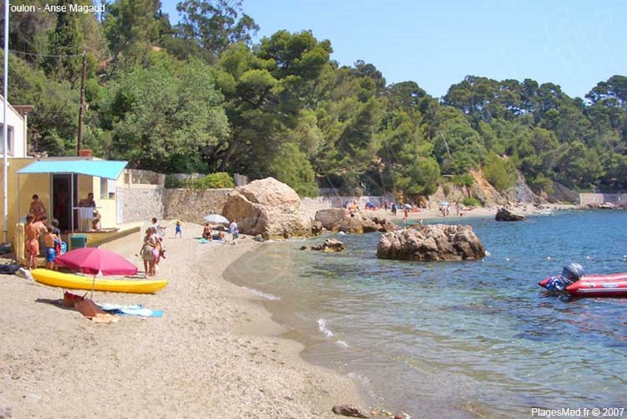 **** Beau T2 De 40 M2, Jardin De 70M2, Au Calme, A 50 Metres De La Plage Le Pradet Exteriör bild
